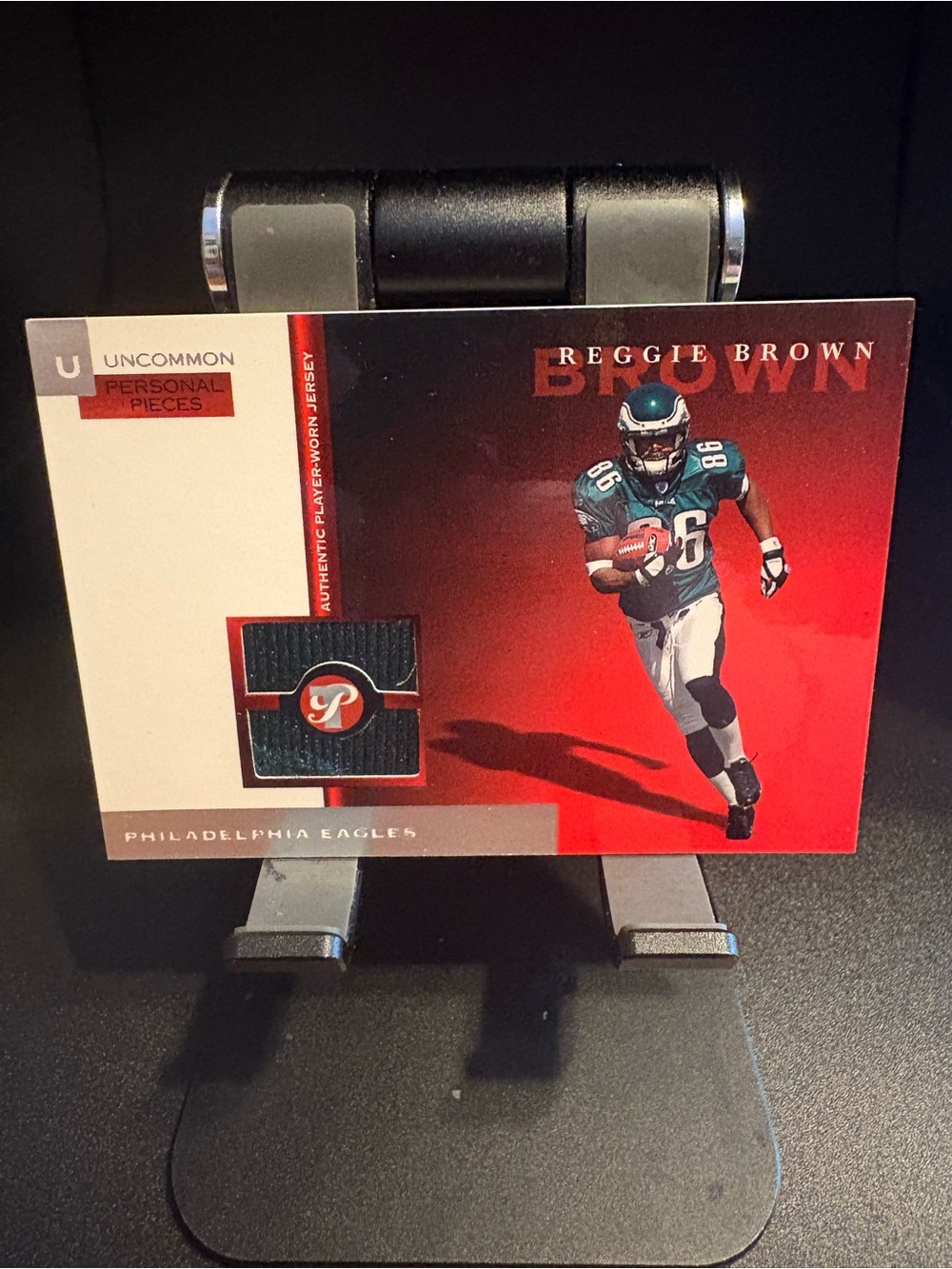 Reggie Brown Philadelphia Eagles Patch Card
